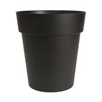 Viva Self-Watering Planter Plastic Round 21x23.5in Black