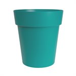 Viva Self-Watering Planter Plastic Round 13x14.5in Blue