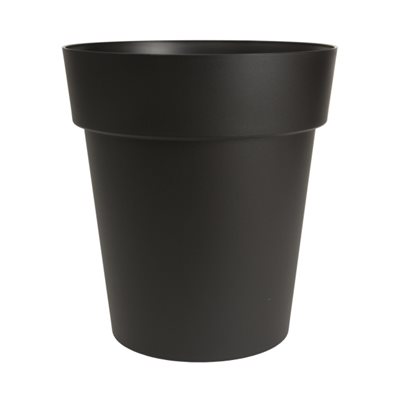 Viva Self-Watering Planter Plastic Round 13x14.5in Black