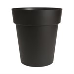 Viva Self-Watering Planter Plastic Round 13x14.5in Black