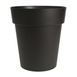 Viva Self-Watering Planter Plastic Round 9x10in Black
