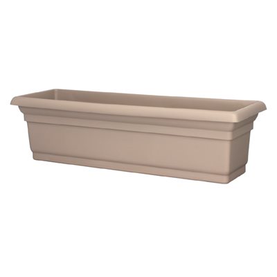 Distinction Window Box Planter Plastic No Bracket 30x7x7 Dune Sand