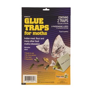 Moth Glue Traps with Pheromone Foldable 2pk