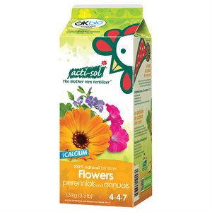 Acti-Sol Perennials & Annual Flowers Fertilizer 1.5Kg 4-4-7