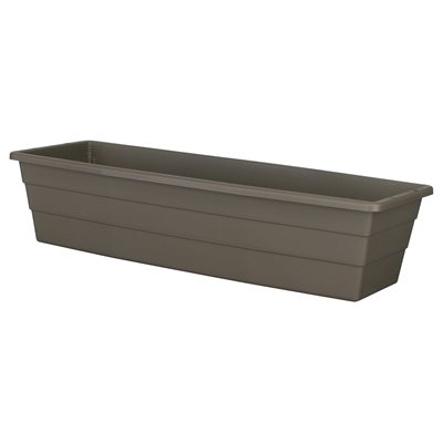 Futura Window Box Planter Plastic No Bracket 31.75x8.5x6.5in Cappuccino