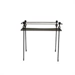 Venetian Plant Stand Wire Rectangular 24x8x24in Pewter