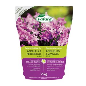 Fafard Natural Fertilizer for Annuals and Perennials 6-3-6 2kg