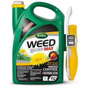 Scotts Weed B Gon Max suppression des mauvaises herbes prêt-à-l'emploi avec tube applicateur 4L