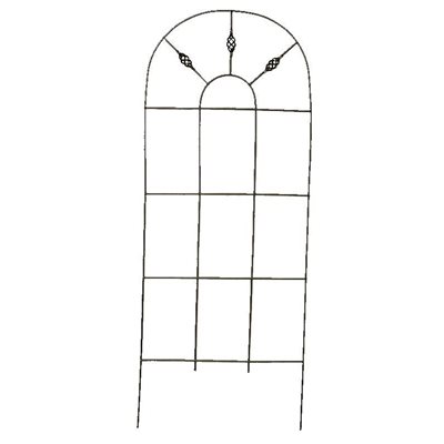 Venetian Wire Arch Trellis 1 / 4"D 60x24" Black
