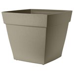 Harmony Self-Water Plastic Planter 16 X 16 X 14in Portabella