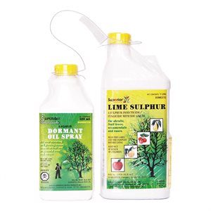 Lime Sulphur and Dormant Oil Spray Insecticide Kit in Plastic Bag 500ml+1L