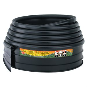 Lawn Edging Plastic Max 5in x 20ft Black Bulk