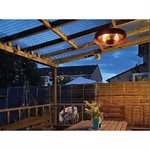 Hanging Infrared Electric Patio Heater With Remote