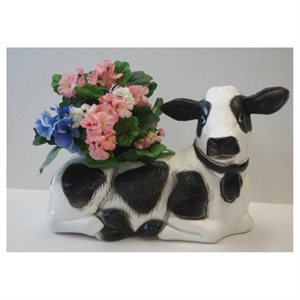 Planter / Garden Décor Blow Mold Cow 18in 7x4in opening