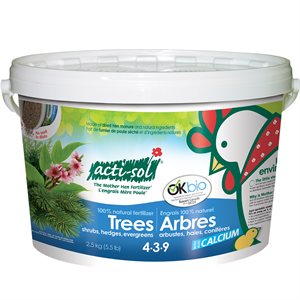 Acti-Sol Trees / Shrubs / Hedges & Evergreens Fertilizer Pail 2.5Kg 4-3-9