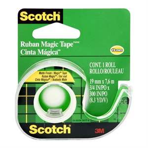 Scotch Magic Tape & Dispenser Transparent 19mm x 7.6m