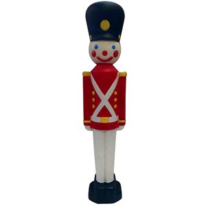 Outdoor Blow Mold Décor Vintage Toy Soldier with Lights 31in