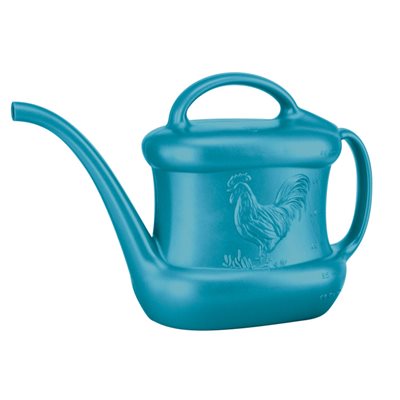 Watering Can Plastic Rooster Motif 3L / 102oz Blue