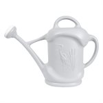 Watering Can Heron Motif 11.3L (3Gal) Plastic Light Grey