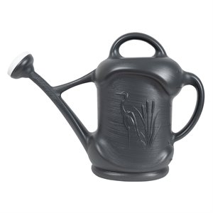 Arrosoir robuste 3 gal / 11.3L avec motif de héron Ardoise