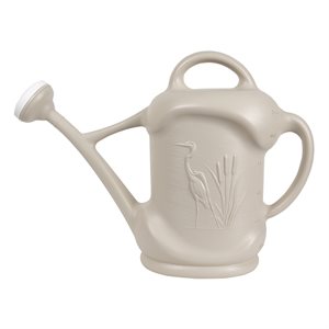 Watering Can Heron Motif 11.3L (3Gal) Plastic Mocha