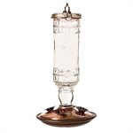 Hummingbird Feeder Antique Clear Bottle 10oz