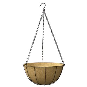 Burlap Liner for Hanging Baskets 14in Natural