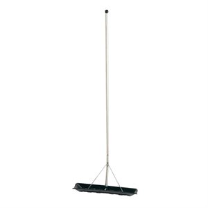 Snow Roof Rake Poly Blade 25-1 / 2in with 15' Telescopic Aluminum Poles
