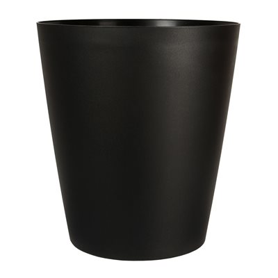 Bistro Self-Watering Contemporary Planter Plastic Round 12x12in Black