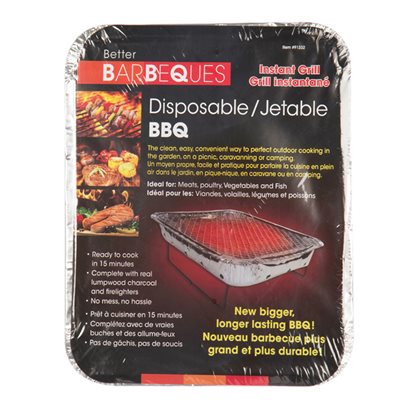 Disposable Instant BBQ With Charcoal