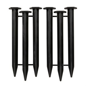 Stakes for No Dig Lawn Edging Black 6 / Bag