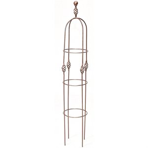 Venetian Wire Obelisk 43x8" Copper