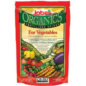 Vegetable Fertilizer Spikes Organic 50 / Pkg OMRI 2-7-4