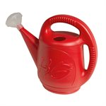 Watering Can Plastic H20 Motif 7.6L / 2Gal Red