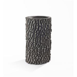 Surreal Planter Vase Poly Oak-Look 12x6in