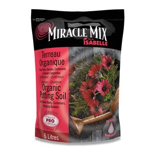 Miracle Mix Organic Potting Soil For Containers & Hanging Baskets 6L