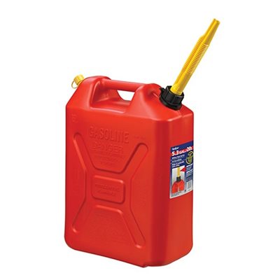 Gas Can 20L / 5Gal Military Style Red