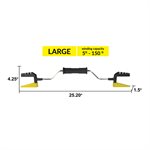 Dura-Winder Capacité de 5pi à 150pi Grand Jaune