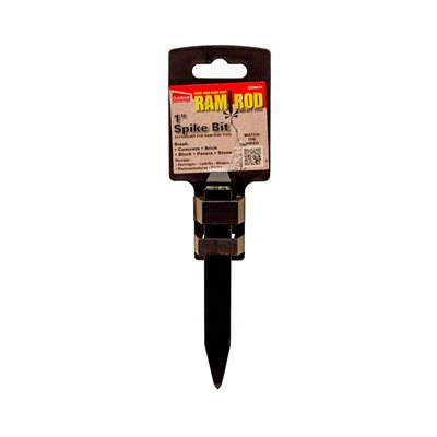 RAM Rod Impact Tool Spike Bit 1in