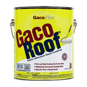GacoFlex Silicone Roof Coating 1 gal. Gray