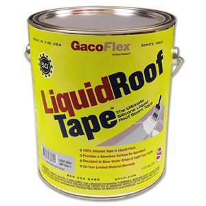 GacoFlex Silicone Liquid Roof Tape 5 gal. Light Gray