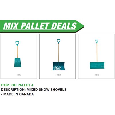 Mixed Snow Shovels - Made in Canada