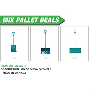 Mixed Snow Shovels - Made in Canada