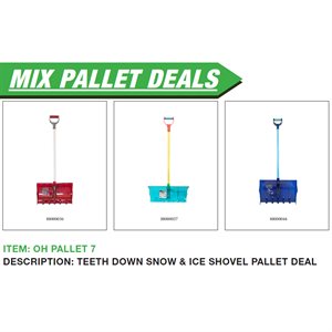 Teeth Down Snow & Ice Shovel Pallet Deal