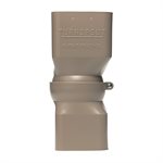 48PK Turnspout 2-5 / 8in x 2-5 / 8in & 2in x 3in Tan