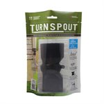 Turnspout 2 5 / 8in x 2 5 / 8in & 2in x 3in Black