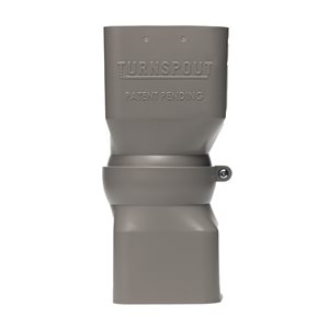 Turnspout 3in x 3in Grey